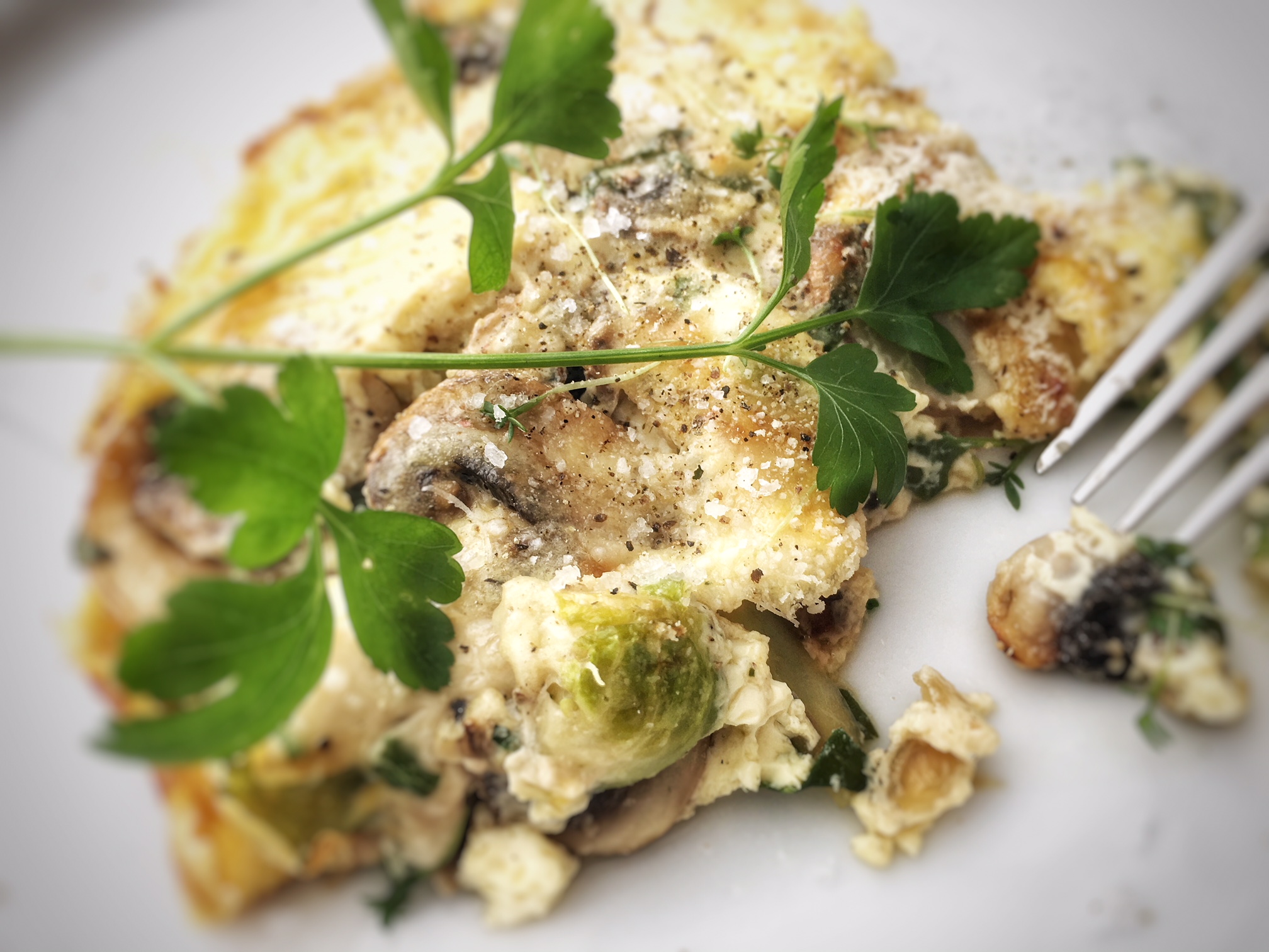Pilz-Kohlsprossen-Frittata - Die Dampfgarerin