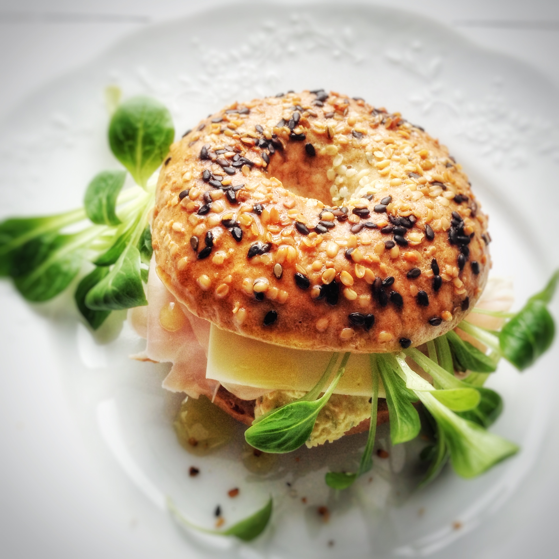 Dinkel-Roggen-Bagels mit Hanf- und Sesamsamen - Die Dampfgarerin