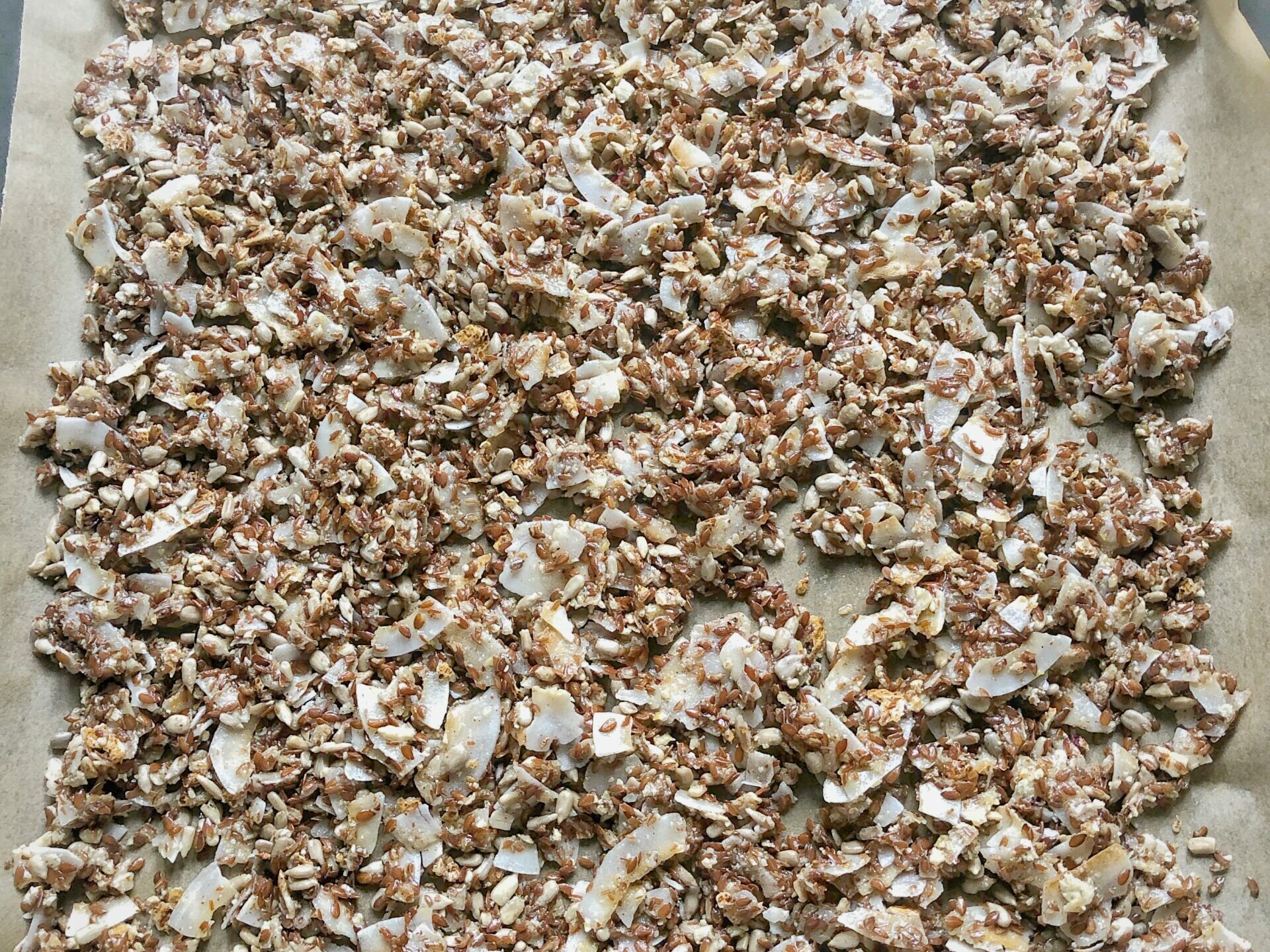 Granola am Blech rösten lassen